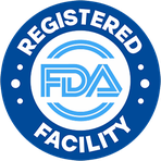 Registered FDA facility roundel printed in the Gelagen artwork