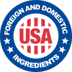 Foreign and domestic ingredients seal printed in the Gelagen artwork